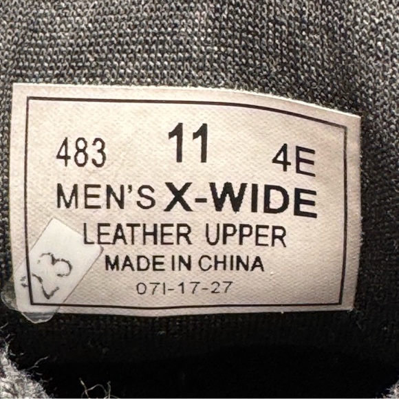 Orthofeet Ranger Men’s Black Leather Boots Casual Comfort Lace-Up Size 11 X-Wide - Picture 13 of 14